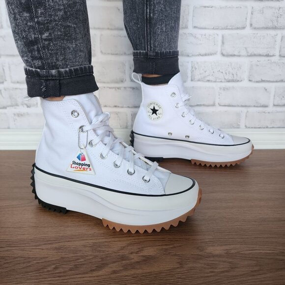 ⭐Converse Chuck Taylor Run Star Hike Hi 7.5 Women's Shoes Sneakers White 166799C - Picture 2 of 12